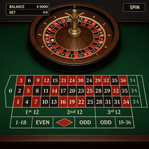 SuperSpin - Roulette Européenne - Numéros et Couleurs